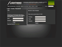 Tablet Screenshot of lightning-ent.goscreening.com